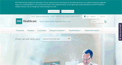 Desktop Screenshot of bmihealthcare.co.uk
