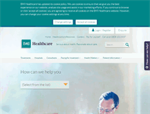 Tablet Screenshot of bmihealthcare.co.uk